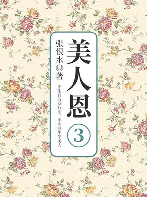 cover image of 美人恩·第三部分（张恨水文学经典）
